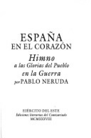Cover of Spain in the Heart