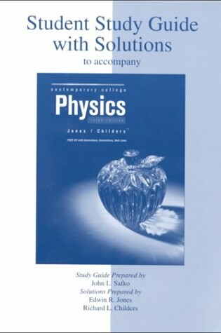 Cover of Student Study Guide (Reprint)  to accompany Contemporary College Physics