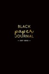 Book cover for Black Paper Journal Dot Grid