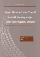 Book cover for Novel Materials and Crystal Growth Techniques for Nonlinear Optical Devices