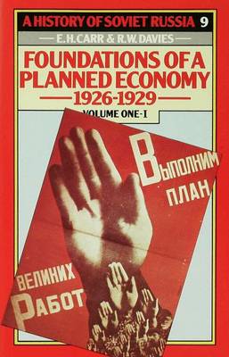 Book cover for A History of Soviet Russia: 4 Foundations of a Plannedeconomy,1926-1929