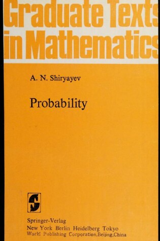 Cover of Probability