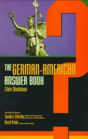 Book cover for German-American Answer Book(oop)