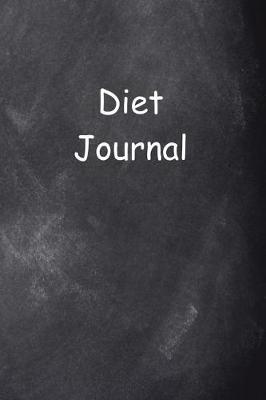 Book cover for Diet Journal Chalkboard Design