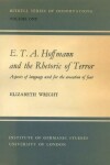 Book cover for E.T.A. Hoffmann and the Rhetoric of Terror