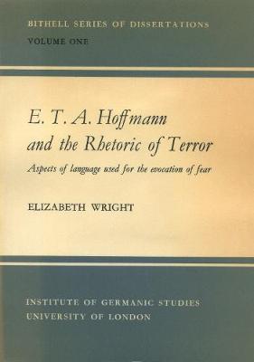 Book cover for E.T.A. Hoffmann and the Rhetoric of Terror