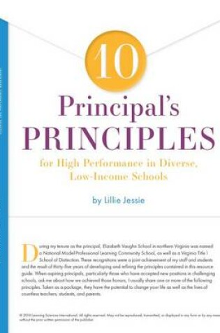 Cover of 10 Principal's Principles for High Performance in Diverse, Low-Income Schools Quick Reference Guide