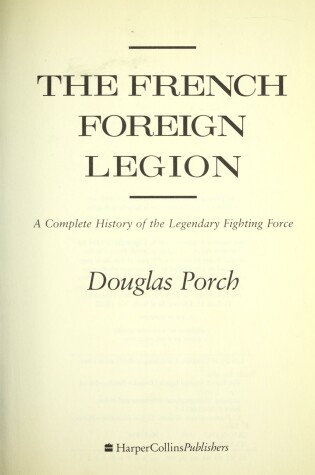 Cover of The French Foreign Legion
