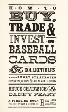 Book cover for How to Buy, Trade & Invest in Baseball Cards & Collectibles