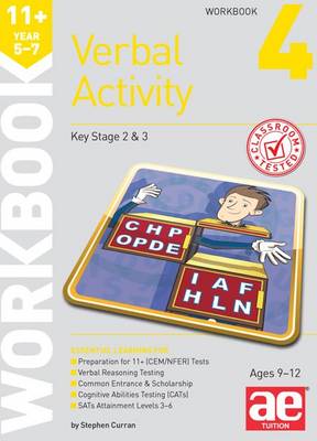 Book cover for 11+ Verbal Activity Year 5-7 Workbook 4