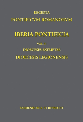 Book cover for Regesta Pontificum Romanorum. Iberia Pontificia.