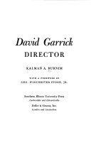 Book cover for David Garrick