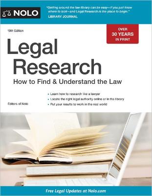 Book cover for Legal Research
