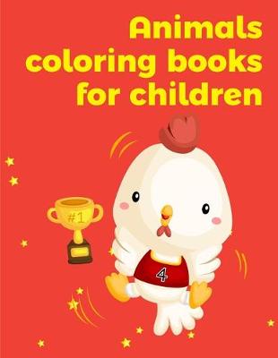 Book cover for Animals coloring books for children