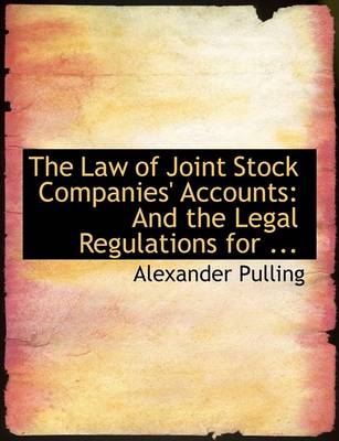 Book cover for The Law of Joint Stock Companies' Accounts