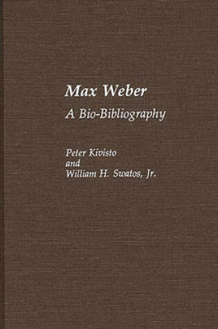 Cover of Max Weber