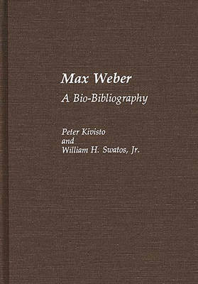 Cover of Max Weber