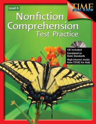 Book cover for Nonfiction Comprehension Test Practice Level 6