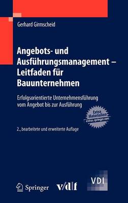 Book cover for Angebots- Und Ausfuhrungsmanagement - Leitfaden Fur Bauunternehmen