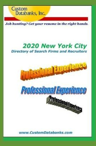 Cover of 2020 New York City Directory of Search Firms and Recruiters