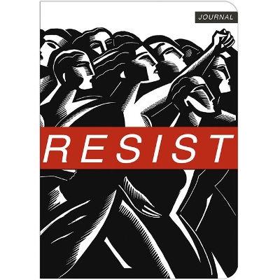 Book cover for Resist Lined Travel-Size Journal