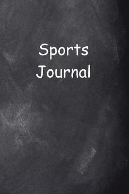 Book cover for Sports Journal Chalkboard Design