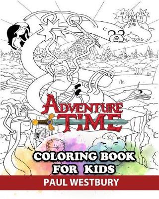 Book cover for Adventure Time Coloring Book for Kids