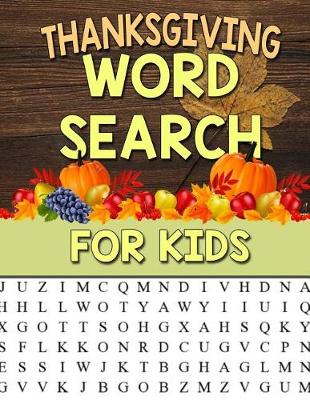 Book cover for Thanksgiving Word Search for Kids