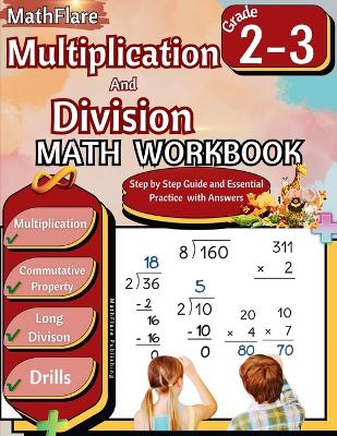 Book cover for Multiplication and Division Math Workbook 2nd and 3rd Grade