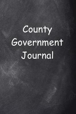 Cover of County Government Journal Chalkboard Design
