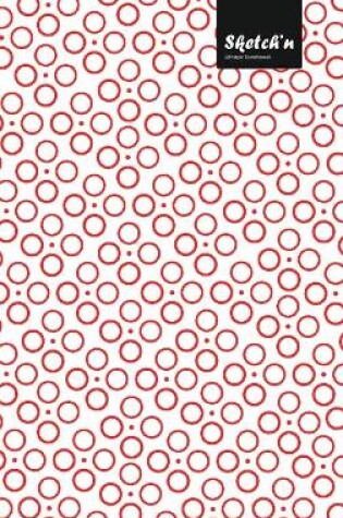 Cover of Sketch'n Lifestyle Sketchbook, (Bubbles Pattern Print), 6 x 9 Inches (A5), 102 Sheets (Red)