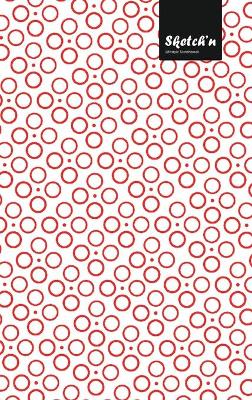 Book cover for Sketch'n Lifestyle Sketchbook, (Bubbles Pattern Print), 6 x 9 Inches (A5), 102 Sheets (Red)