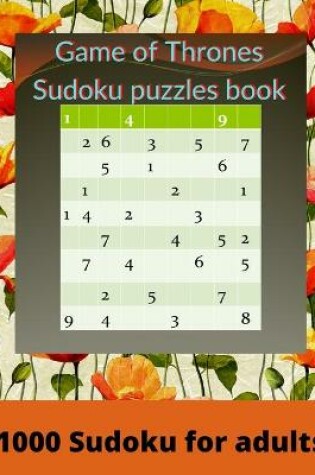 Cover of Game of Thrones Sudoku Puzzle Book