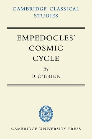 Cover of Empedocles' Cosmic Cycle