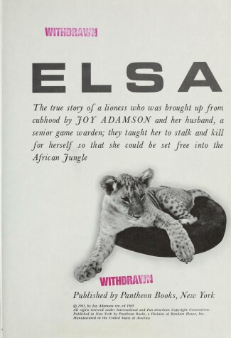 Book cover for Elsa