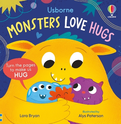 Book cover for Monsters Love Hugs