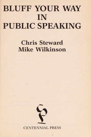 Cover of Bluff Your Way in Public Speaking