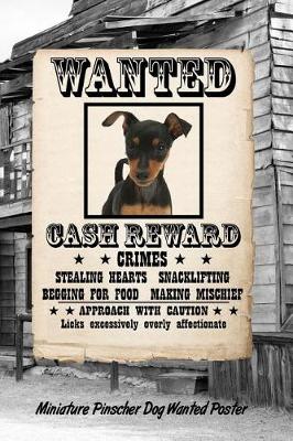 Book cover for Miniature Pinscher Dog Wanted Poster