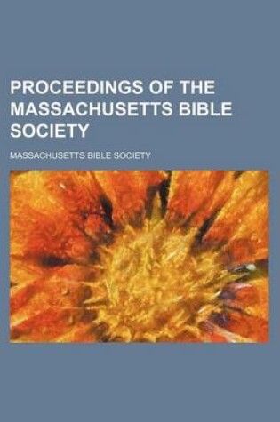 Cover of Proceedings of the Massachusetts Bible Society