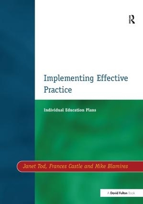 Book cover for Individual Education Plans Implementing Effective Practice