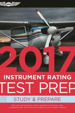 Cover of Instrument Rating Test Prep 2017 Book and Tutorial Software Bundle