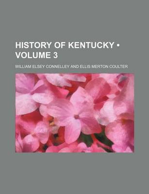 Book cover for History of Kentucky (Volume 3)