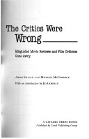 Book cover for The Critics Were Wrong