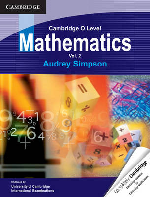 Book cover for Cambridge O Level Mathematics: Volume 2