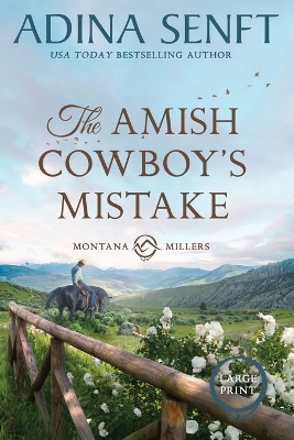 Book cover for The Amish Cowboy's Mistake (Large Print)