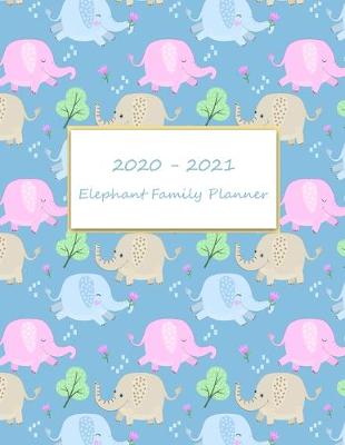 Book cover for 2020-2021 Elephant Family Planner