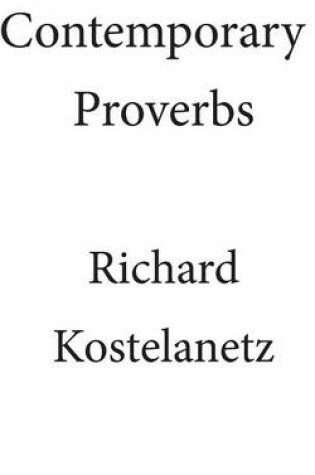 Cover of Contemporary Proverbs