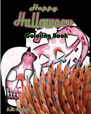 Book cover for Happy Halloween coloring Book