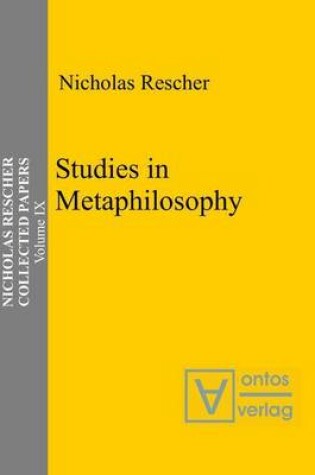 Cover of Studies in Metaphilosophy