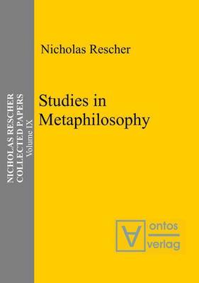 Book cover for Studies in Metaphilosophy